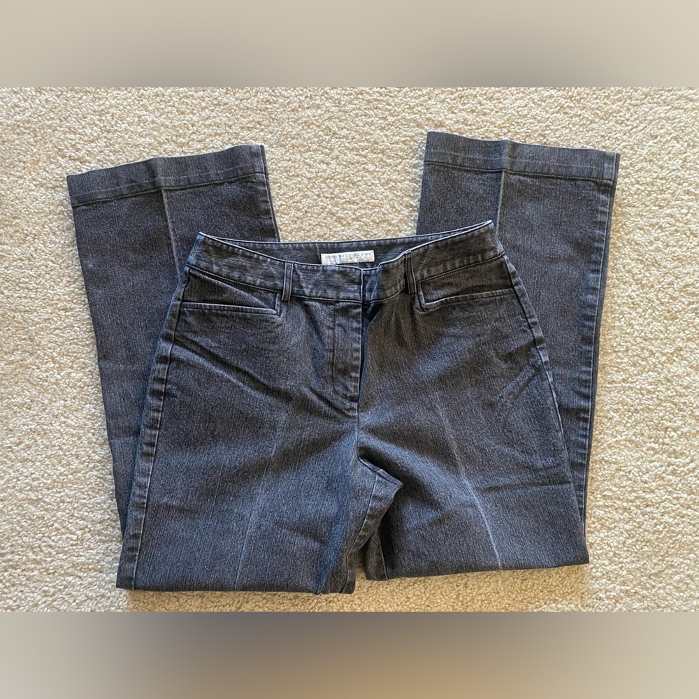 Geoffrey Beene Sport Stretch Charcoal Grey-Black Trouser Jeans 8S